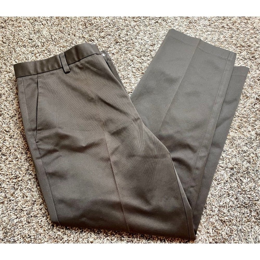 Dockers flat front classic fit brown pants